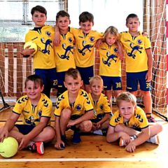 Přípravka Jiskry odehrála první kolo Středočeské ligy házené