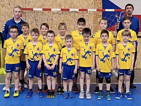 Přípravky Jiskry odehrály osmé kolo Středočeské ligy házené