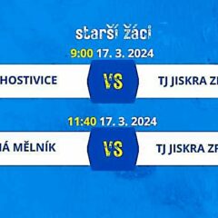 Neděle 17. března – mistrovský turnaj starších žáků v Hostivicích (soutěž SKSH 2023/24)