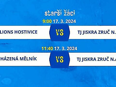 Neděle 17. března – mistrovský turnaj starších žáků v Hostivicích (soutěž SKSH 2023/24)