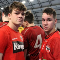 V prvoligovém starším dorostu Nového Veselí hrají zručští házenkáři Jan Tůma a Matěj Karban
