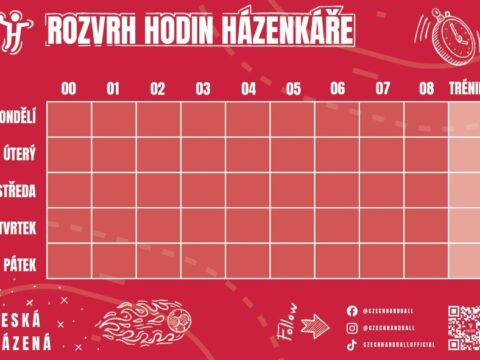 Stáhněte si rozvrh pro všechny házenkáře a házenkářky